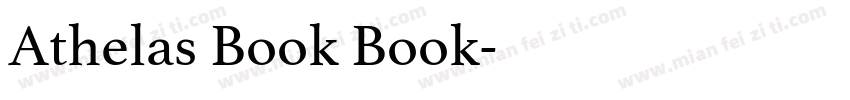 Athelas Book Book字体转换